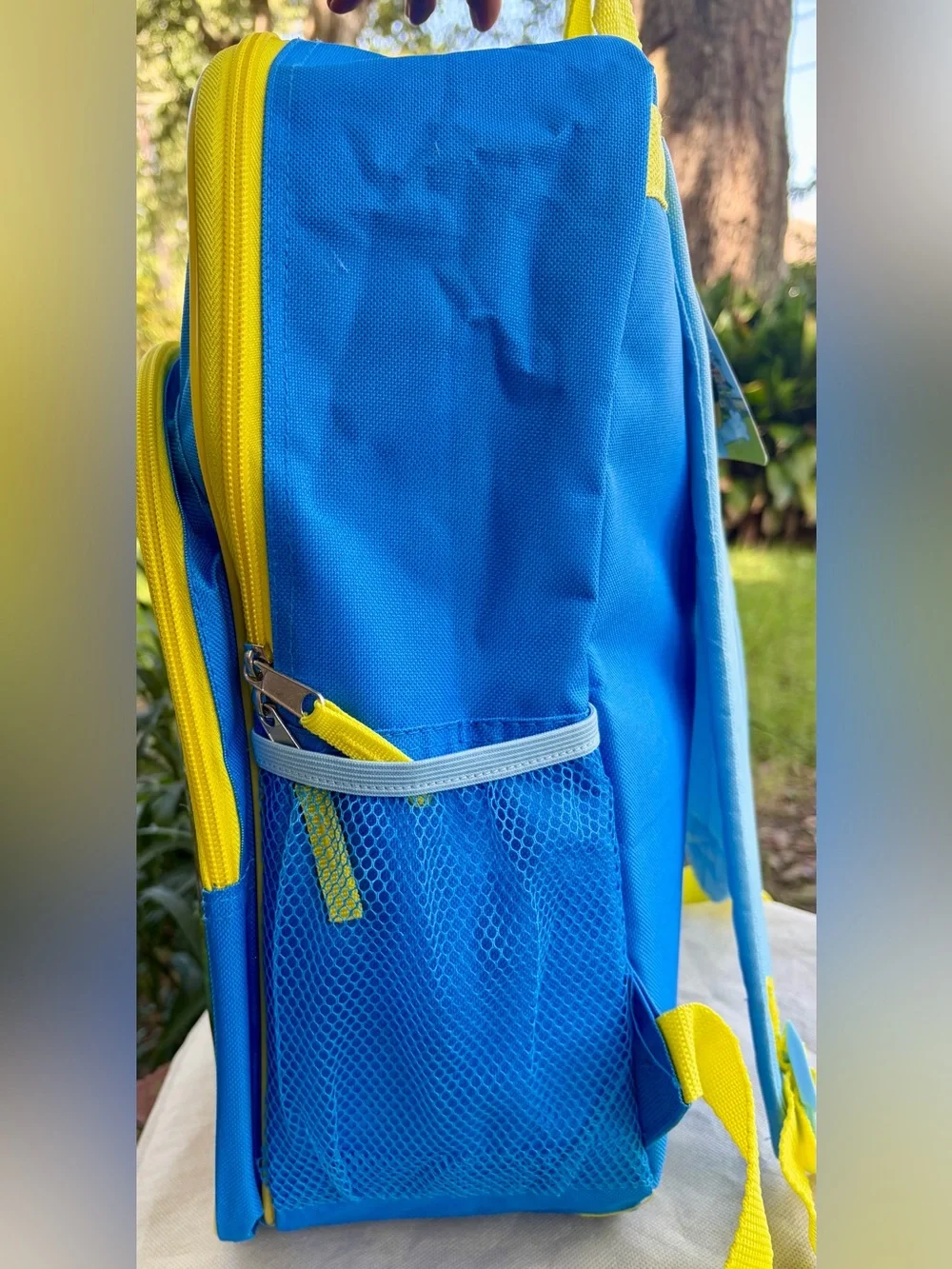 NWT BLUEY Blue/Yellow Kids Backpack and NWT HYDRAPEAK Blue Dino Tumbler